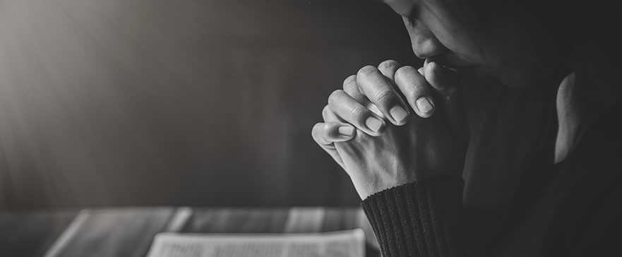 woman hands praying to god with the bible. Woman Pray for god blessing. Religious beliefs Christian life crisis prayer to god.