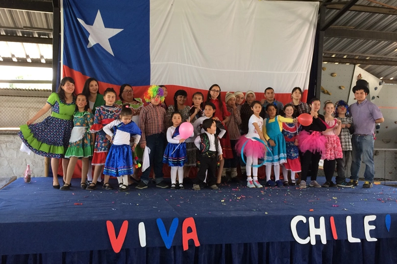 Annual Independence Day celebration, Viva Chile = long live Chile